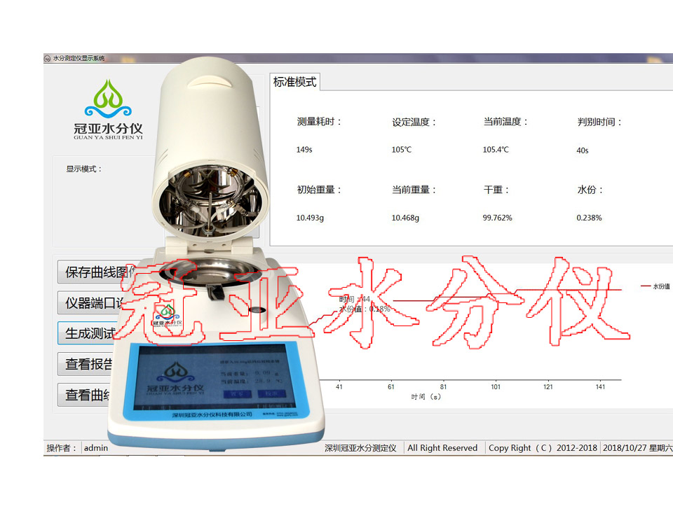石墨粉水分測定儀