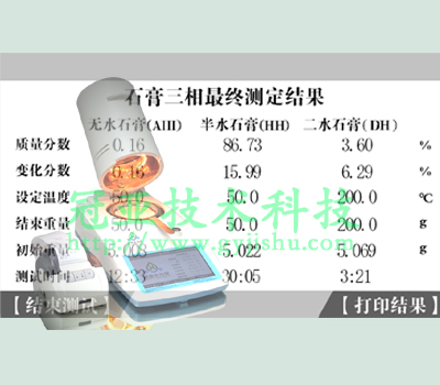 工業(yè)副產(chǎn)石膏粉三相分析儀